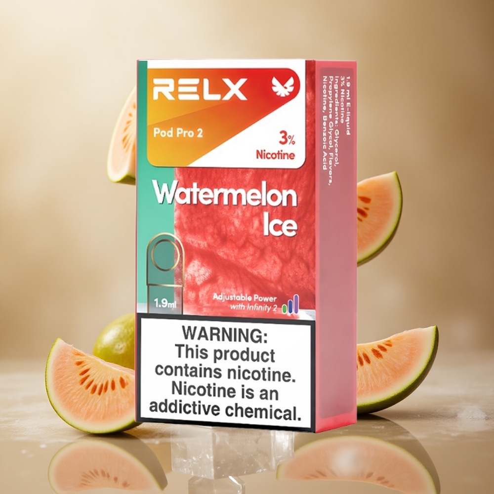 RELX Pod Pro 2 600 Puffs Watermeloen IJs vape wholesale Belgium Nicotine 3% 1.9ml