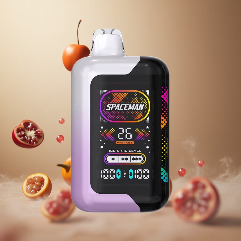 SMOK SPACEMAN SP40000 Kers Granaatappel 40000 Puffs vape wholesale Belgium 20ml eLiquid 1000mAh Batterij