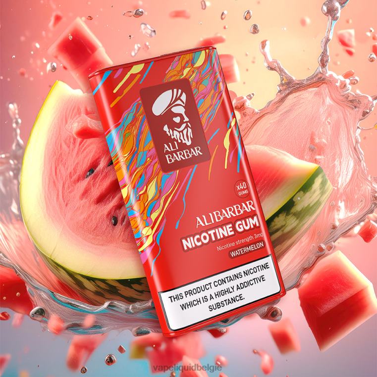 Alibarbar nicotine kauwgom munt DZ240101 Vape België