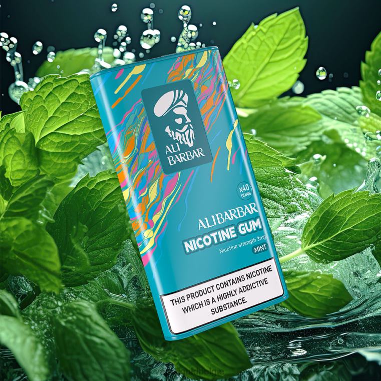 Alibarbar nicotine kauwgom munt DZ240101 Vape België