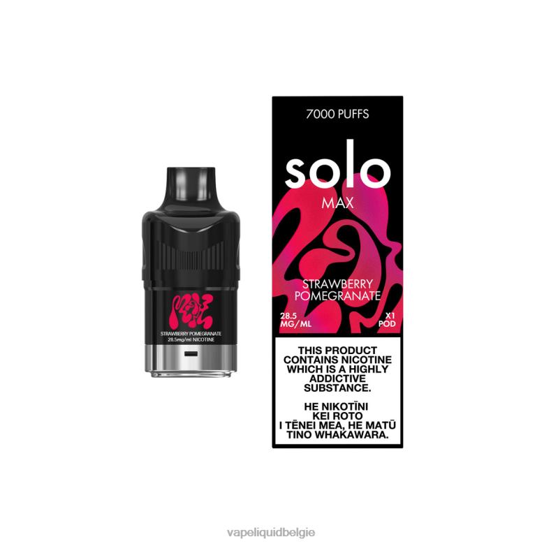E-Liquid Kopen België aardbei granaatappel - Solo MAX peul 8LV8684