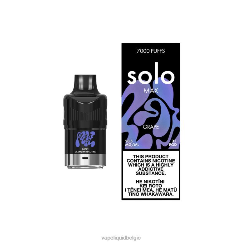 E-Liquid Kopen België druif - Solo MAX peul 8LV8678