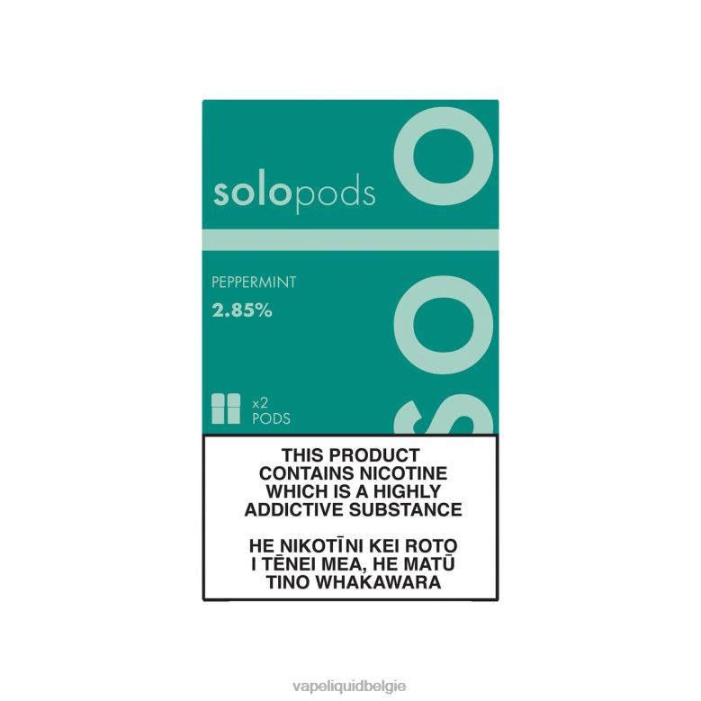 E-Liquid Kopen België pepermunt - Solo vervangende pod, 2-pack 8LV8663
