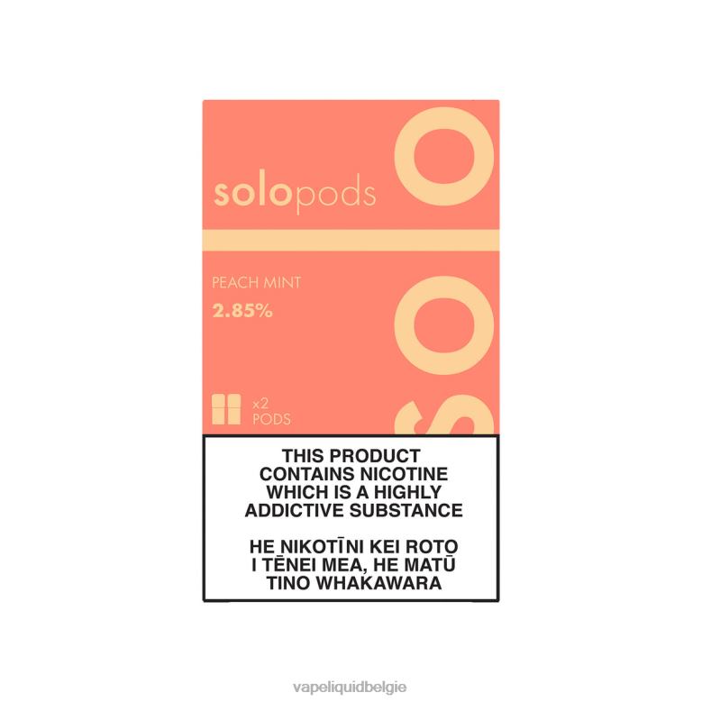 E-Liquid Kopen België perzik munt - Solo vervangende pod, 2-pack 8LV8657