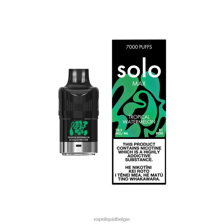 Vape België tropische watermeloen - Solo MAX peul 8LV8682