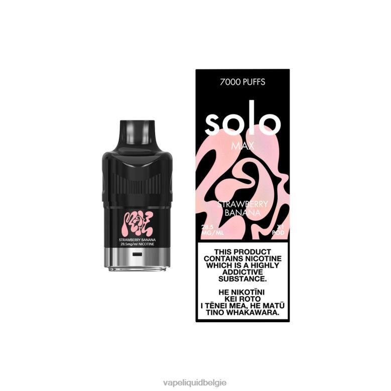 Vape Liquid aardbei banaan - Solo MAX peul 8LV8677