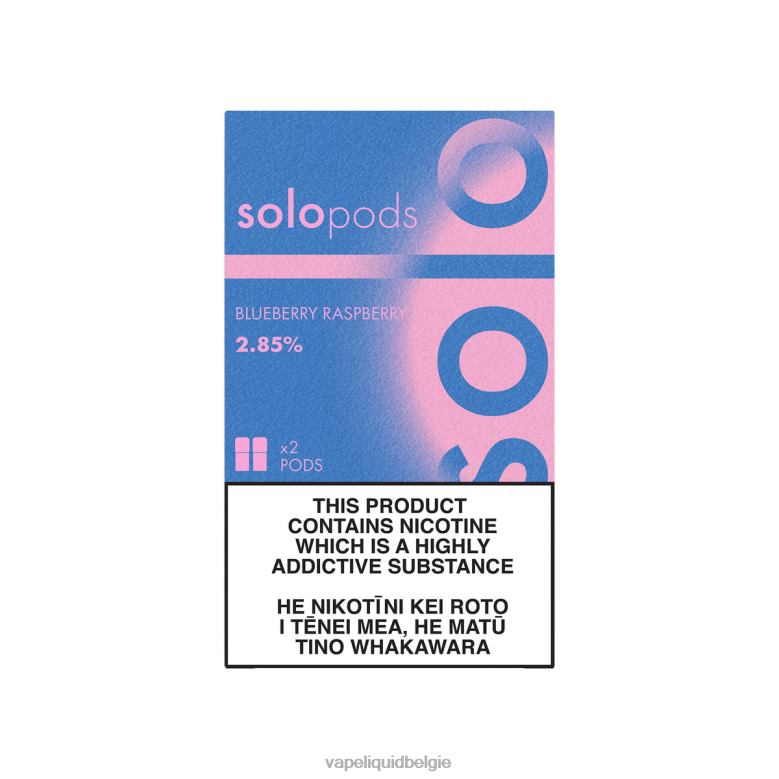 Vape Liquid bosbes framboos - Solo vervangende pod, 2-pack 8LV8653