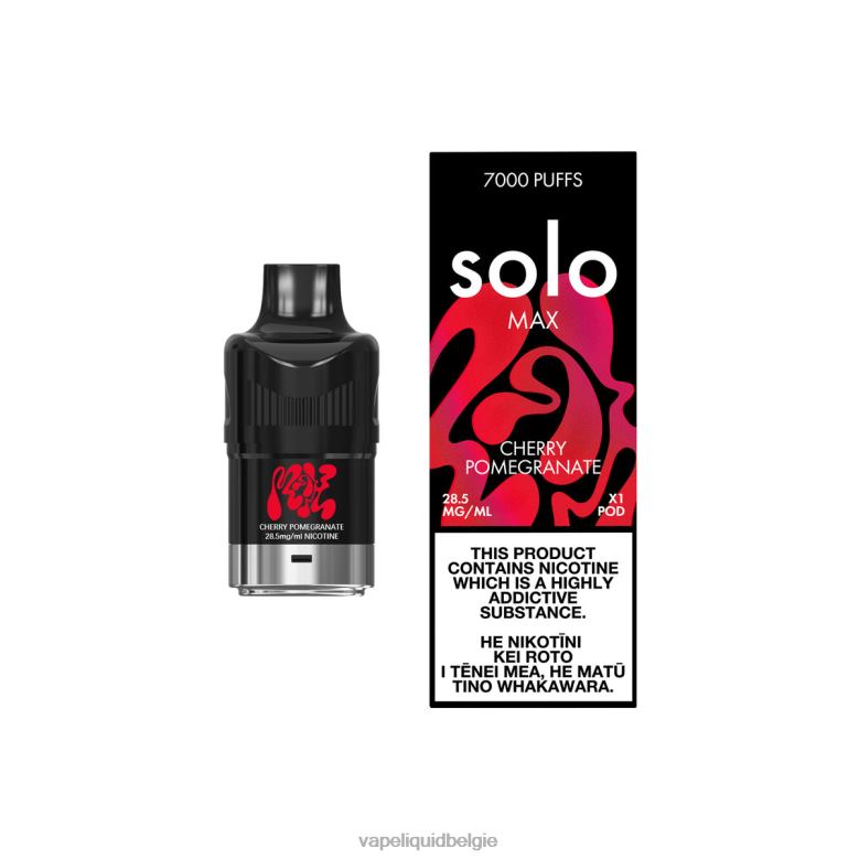Vape Liquid kersen granaatappel - Solo MAX peul 8LV8683