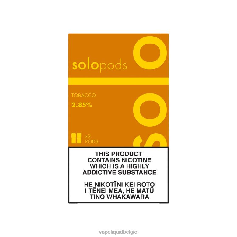 Vape Liquid tabak - Solo vervangende pod, 2-pack 8LV8650