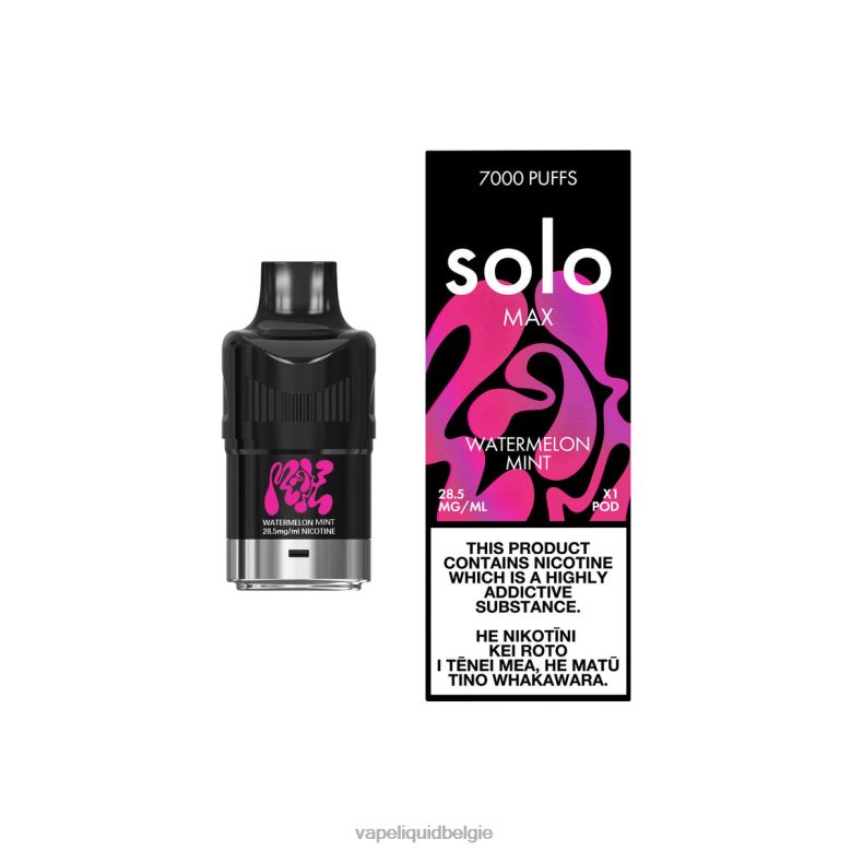 Vape Liquid watermeloen munt - Solo MAX peul 8LV8686