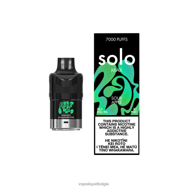 Vape Liquid zure appel - Solo MAX peul 8LV8680