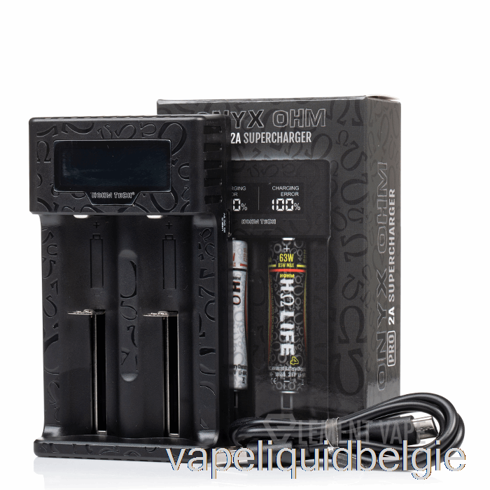Vape België Hohm Tech Onyx Ohm 2a Matrix Display Oplader 2-bay Oplader