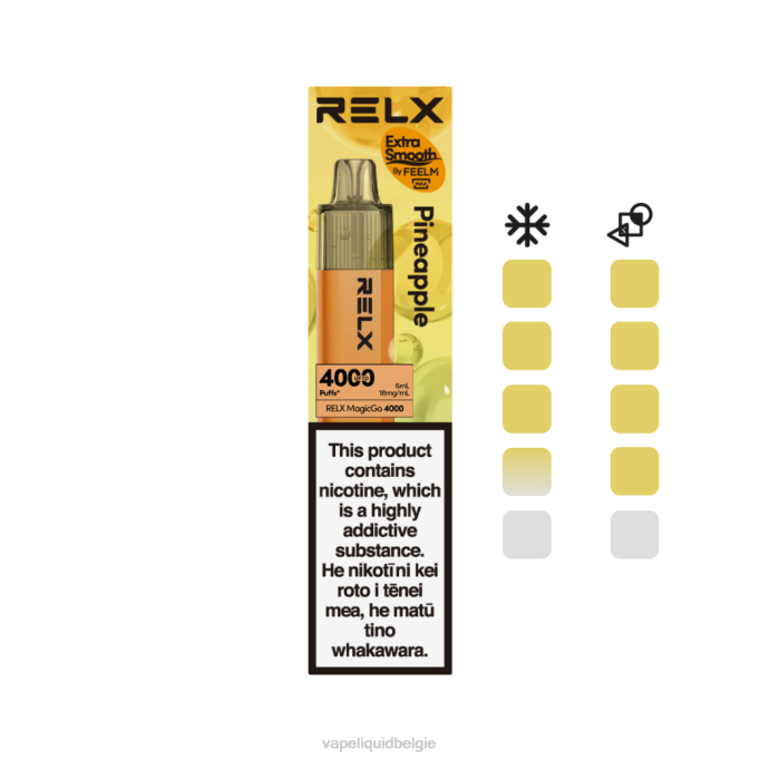 RELX MagicGo 4000 wegwerpdamp | 488L1 Vape België ananas