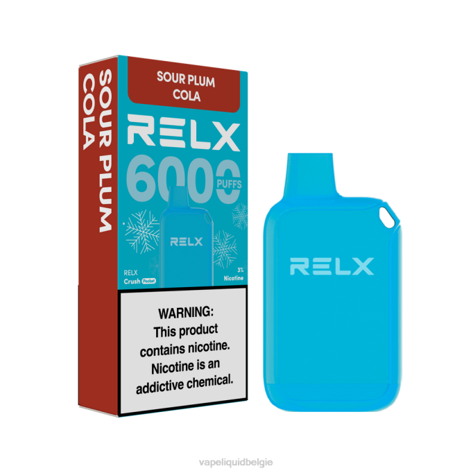 RELX Crush Pocket 6000 ijskoud | 488L19 Vape België zure pruimcola