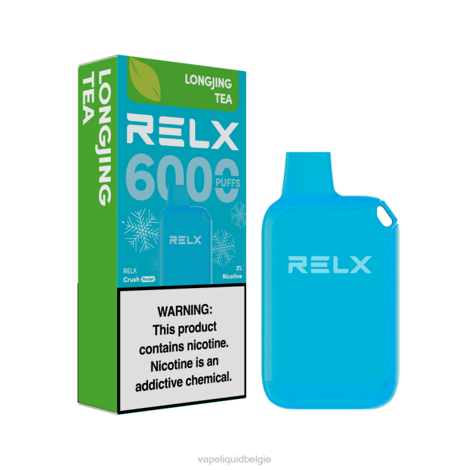 RELX Crush Pocket 6000 ijskoud | 488L9 E-Liquid Kopen België longjing thee