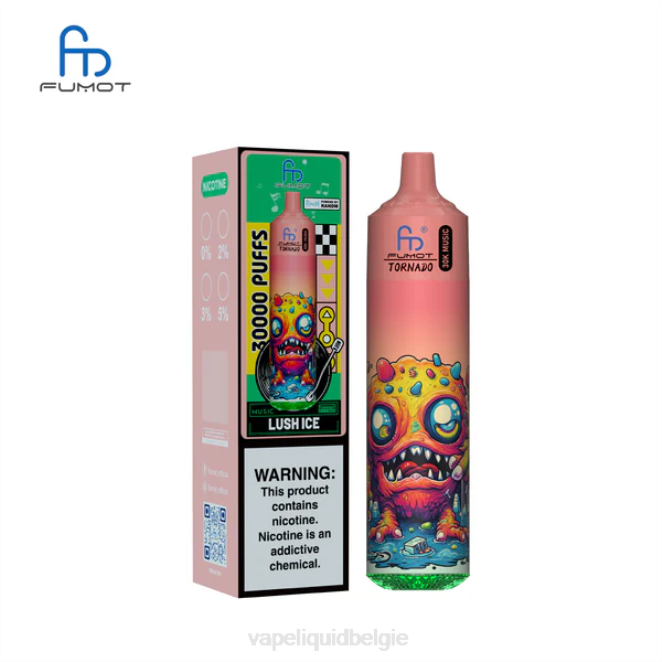Vape Liquid TH4T17 weelderig ijs Fumot Tornado 30k muziek