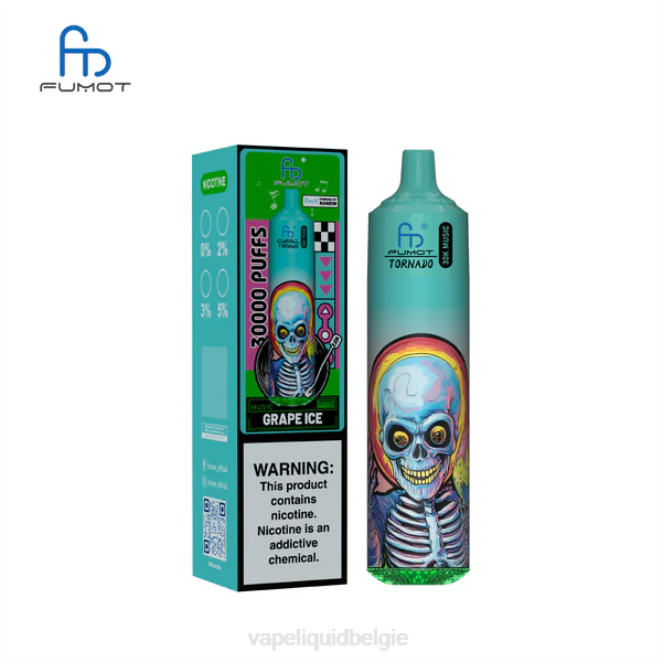 Vape Smaken TH4T13 druiven ijs Fumot Tornado 30k muziek