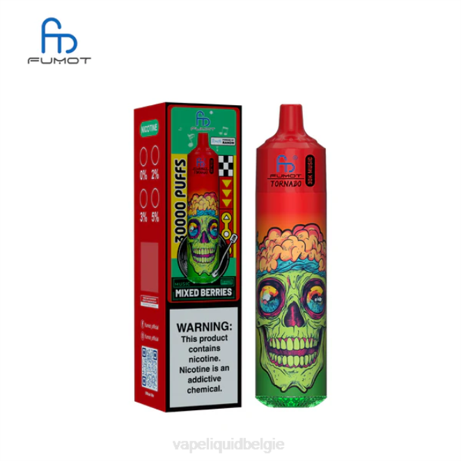Vape Smaken TH4T18 gemengde bessen Fumot Tornado 30k muziek