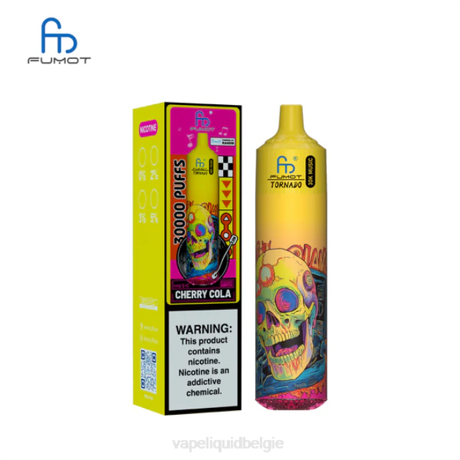 Vape Smaken TH4T8 kersen cola Fumot Tornado 30k muziek