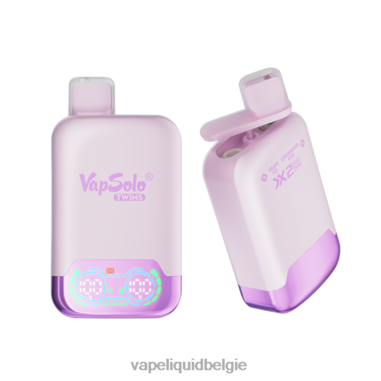 Vapsolo TWINS wegwerp damp druivenijs en aardbei-kiwi DZ240140 E-Liquid Kopen België