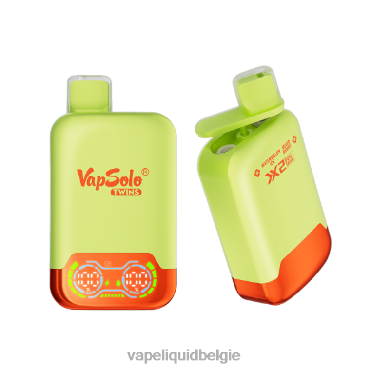 Vapsolo TWINS wegwerp damp watermeloenijs en gemengde bessen DZ240146 Vape België