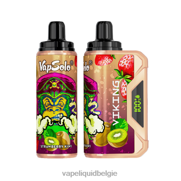 Vapsolo VIKING wegwerp damp aardbei-kiwi DZ240156 Vape België