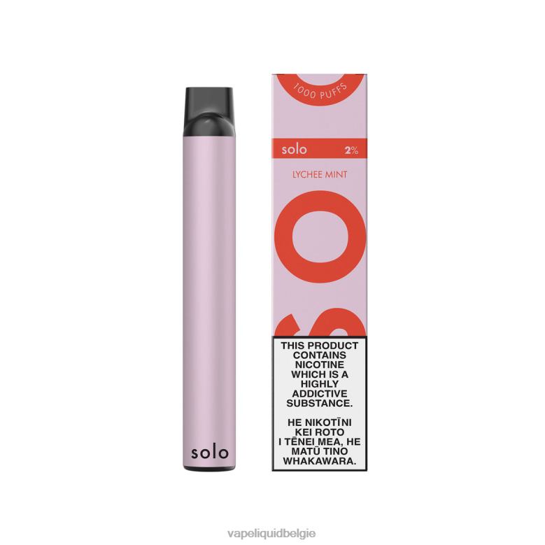 E-Liquid Kopen België lychee munt - Solo wegwerp damp 8LV869