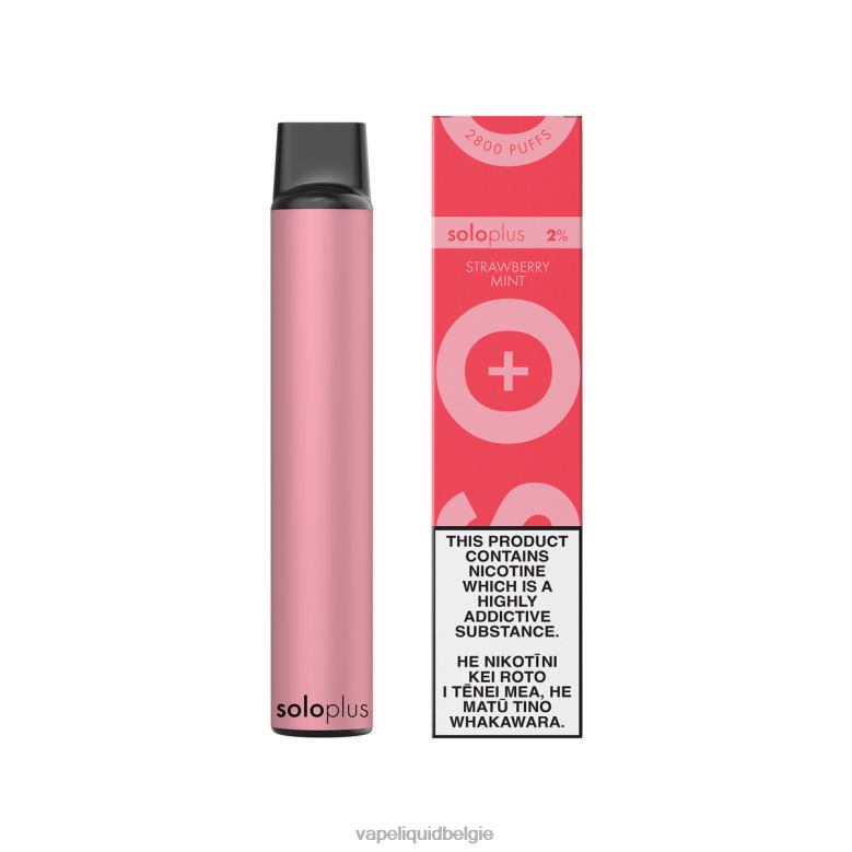 Vape Liquid aardbei munt - Solo Plus wegwerp damp 8LV8626