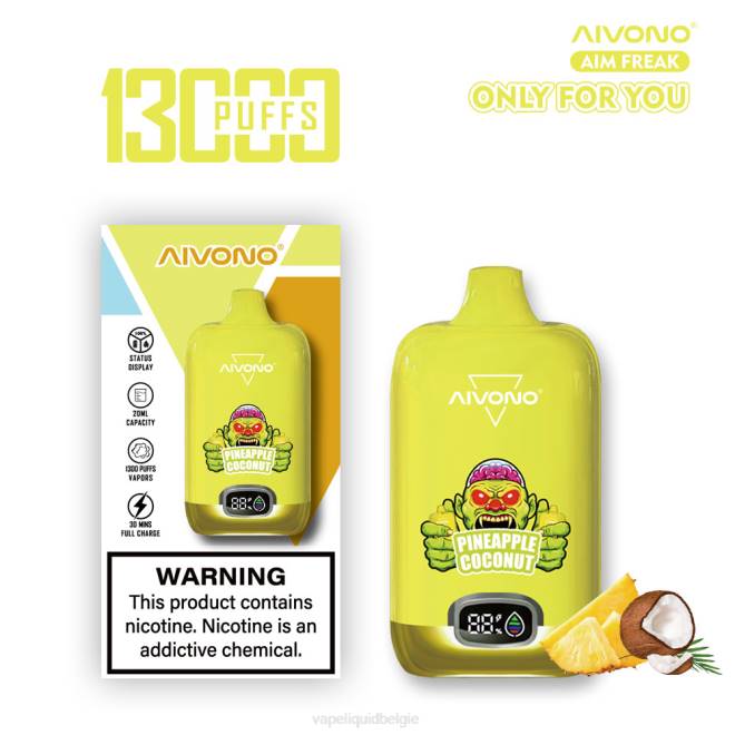 Aivono AIM FREAK 13000 ananas kokosnoot - H8VF248 Vape Liquid