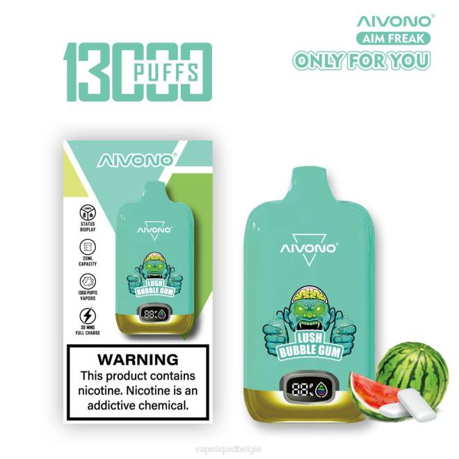 Aivono AIM FREAK 13000 weelderige kauwgom - H8VF247 Vape België