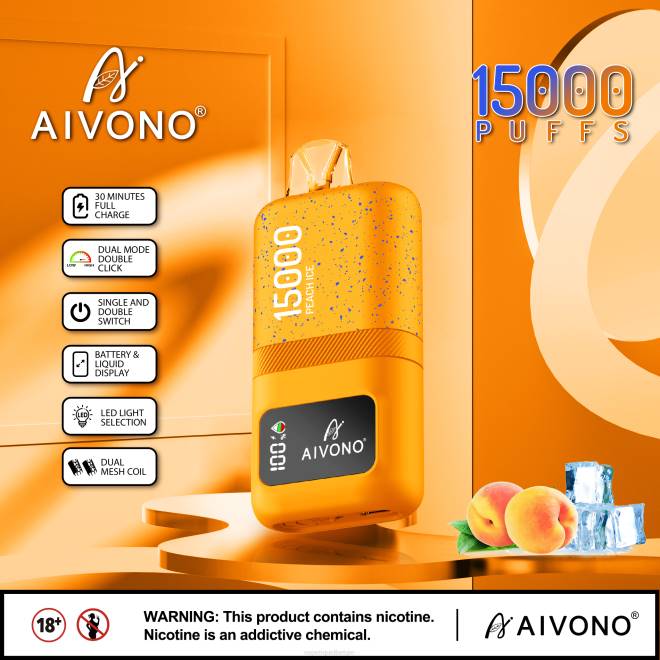Aivono AIM magic 15000 perzik ijs - H8VF59 Vape Liquid