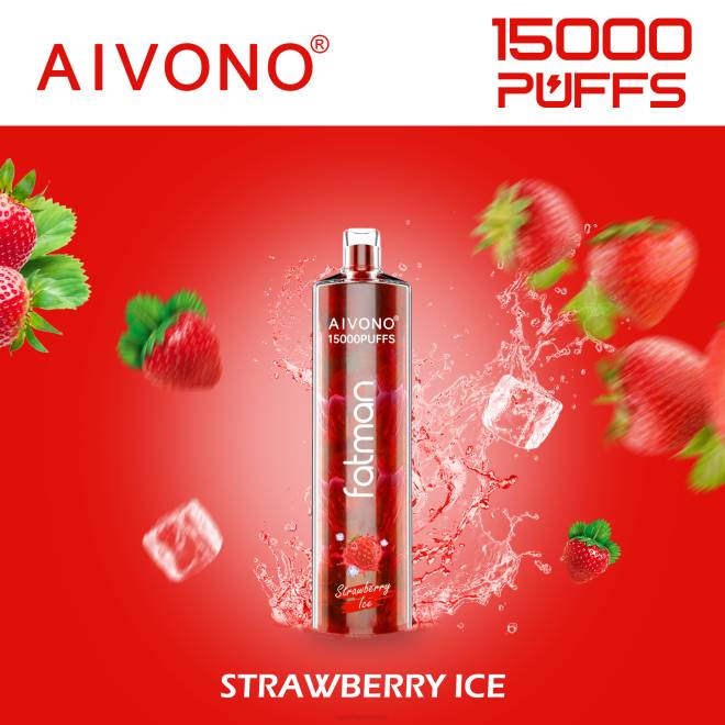 Aivono FATMAN 15000 aardbeien ijs - H8VF11 Vape Liquid