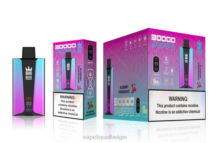 E-Liquid Kopen België 404V80 bosbessen pomgerante - Bang Box 30.000 trekjes slim scherm