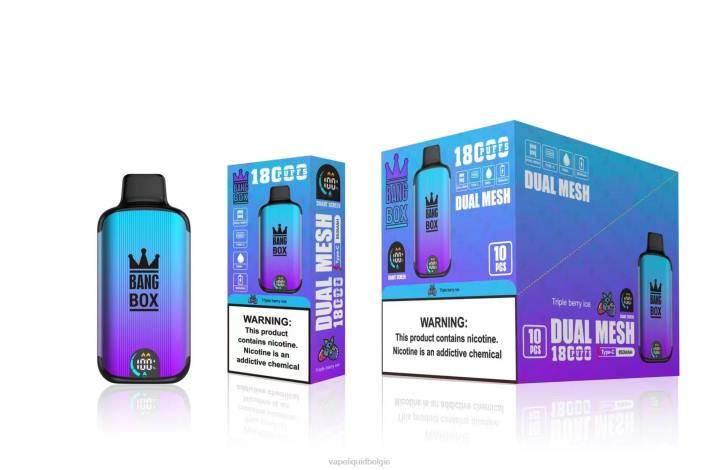E-Liquid Kopen België 404V95 drievoudig bessenijs - Bang Box 18000 trekjes