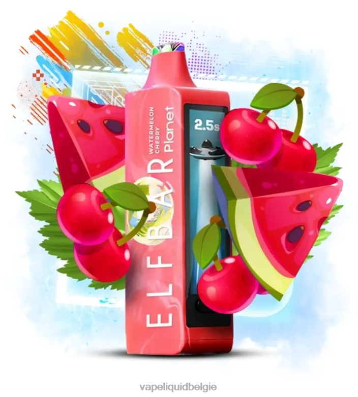 E-Liquid Kopen België T26H621 - watermeloen kers Elf Bar Planet 25000