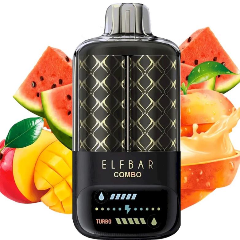 E-Liquid Kopen België T26H66 - perzik-mango & watermeloen Elf Bar Combo 25000