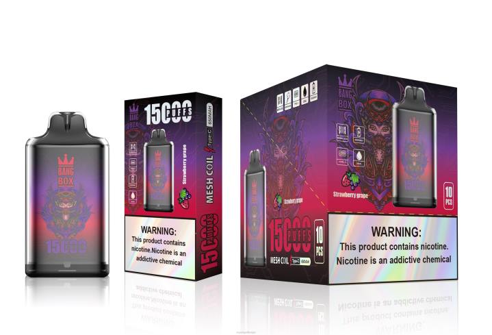Vape België 404V111 aardbei druif - Bang Box s1-15000 trekjes