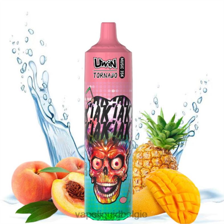 Vape België perzik-mango-ananas | UWIN CRYSTAL 35k wegwerpdamp 0NBT825