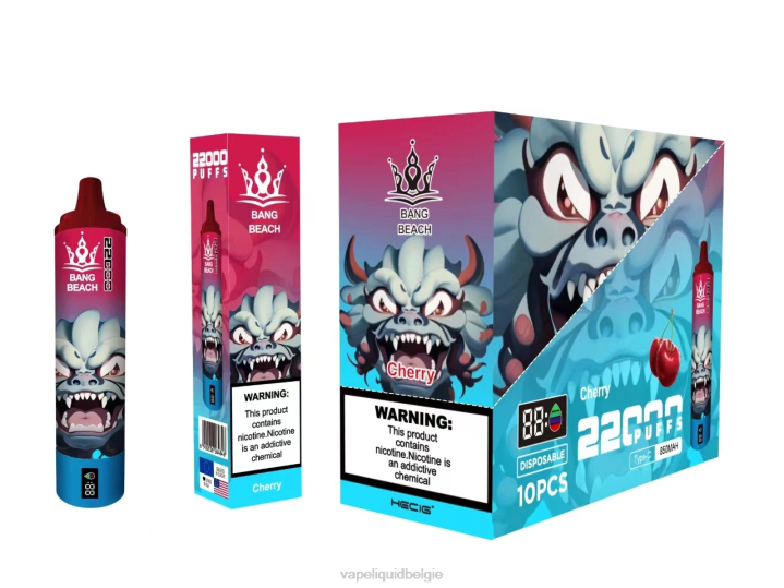 Vape Liquid 404V17 kers - Bang Beach 22000 trekjes slim scherm