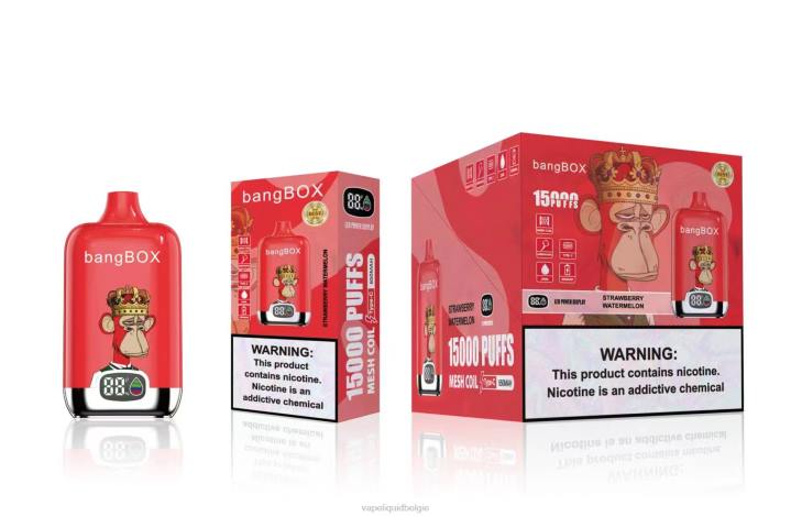 Vape Liquid 404V47 aardbei watermeloen - Bang Box 15000 trekjes