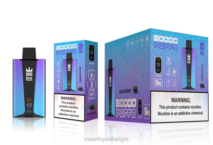 Vape Liquid 404V77 zwarte uitbarsting - Bang Box 30.000 trekjes slim scherm