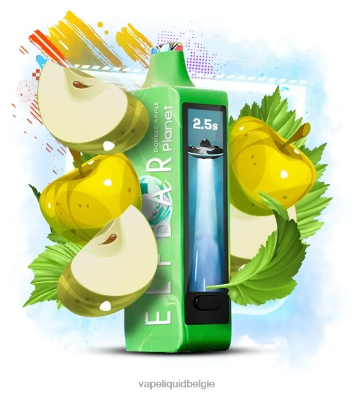 Vape Liquid T26H614 - dubbele appel Elf Bar Planet 25000
