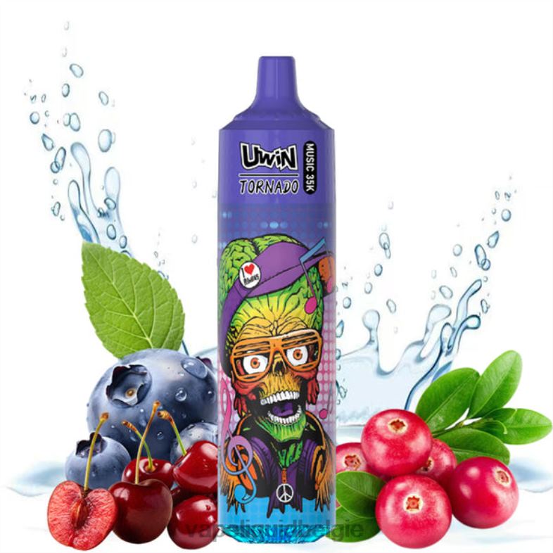 Vape Liquid bosbes kers cranberry | UWIN CRYSTAL 35k wegwerpdamp 0NBT826
