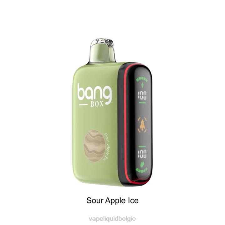 Vape Smaken 404V28 zuur appelijs - Bang Box Intelligente vermogensweergave van 9000-18000 rookwolken