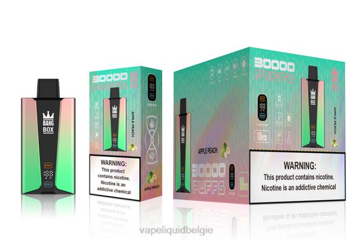 Vape Smaken 404V83 appel perzik - Bang Box 30.000 trekjes slim scherm