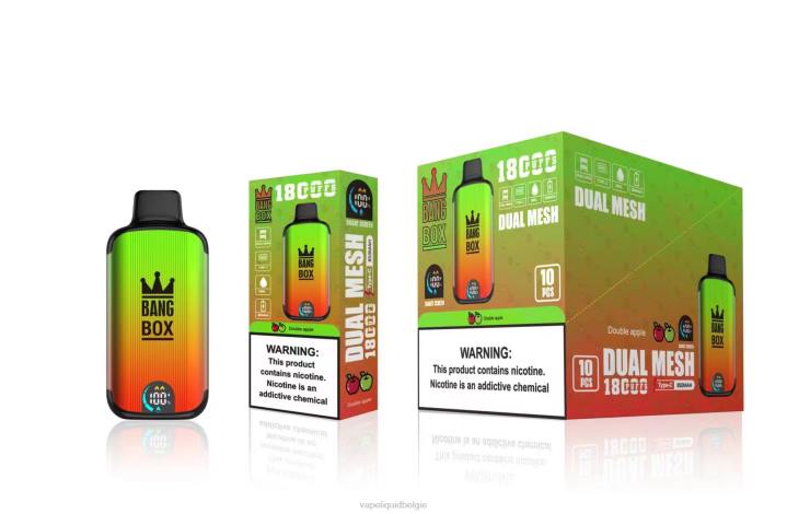 Vape Smaken 404V93 dubbele appel - Bang Box 18000 trekjes