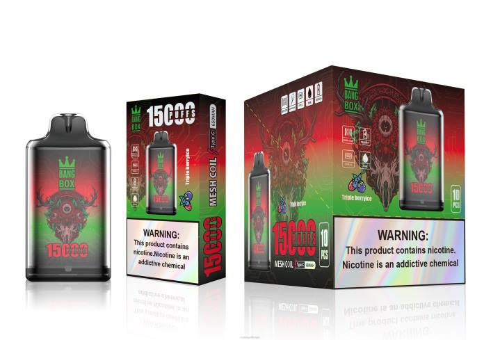 Wegwerp Vape België 404V104 drievoudig bessenijs - Bang Box s1-15000 trekjes