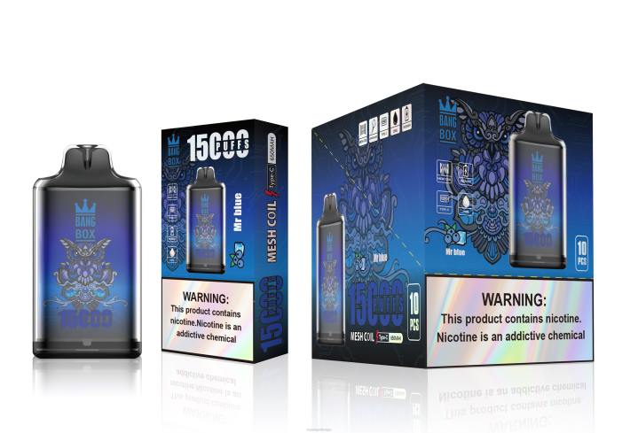 Wegwerp Vape België 404V109 meneer blauw - Bang Box s1-15000 trekjes