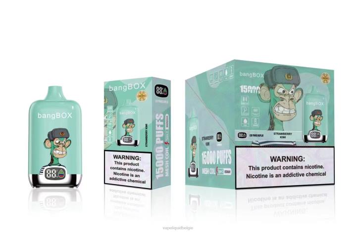 Wegwerp Vape België 404V39 aardbei-kiwi - Bang Box 15000 trekjes