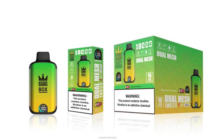 Wegwerp Vape België 404V89 mango perzik watermeloen - Bang Box 18000 trekjes